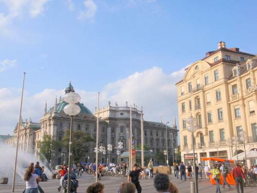 Karlsplatz area of Munich.